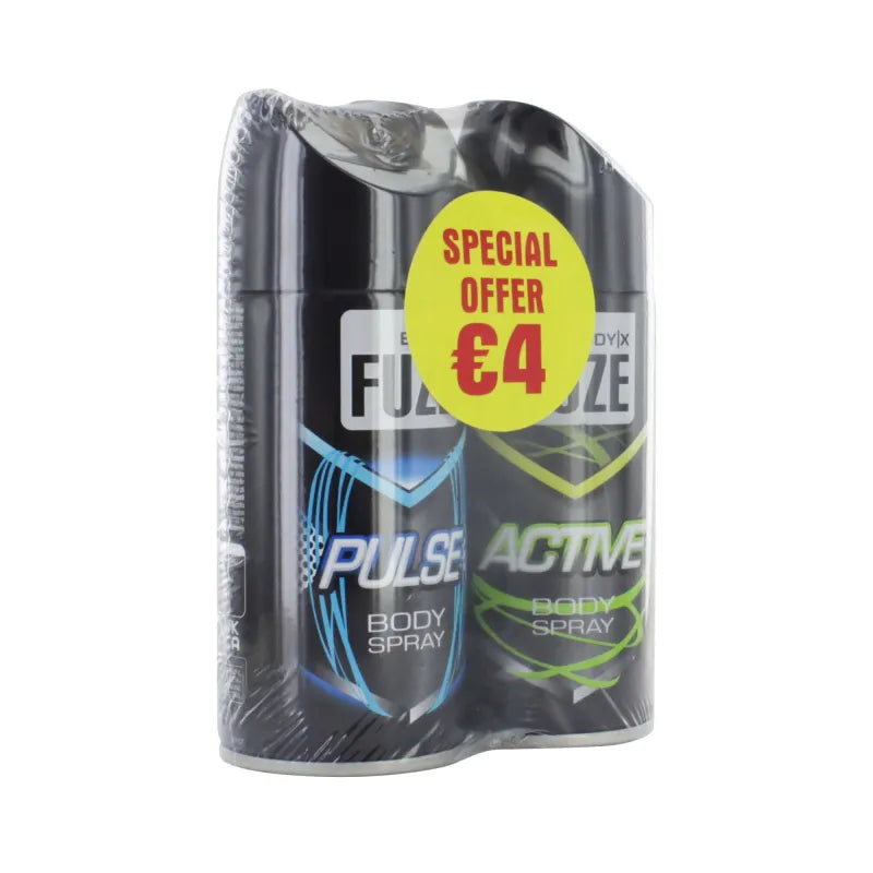 Fuze Mens Body Spray 150ML Twin PK (Pack of 12)
