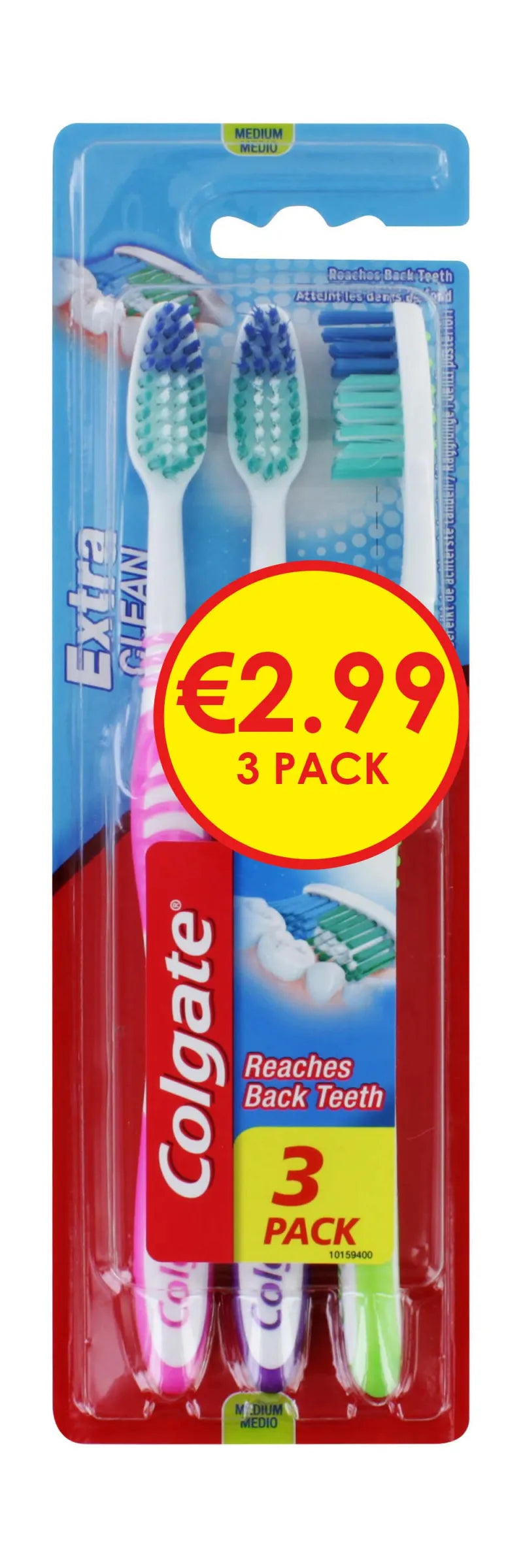Colgate 3 Pack Toothbrush Xclean (Pack of 12)