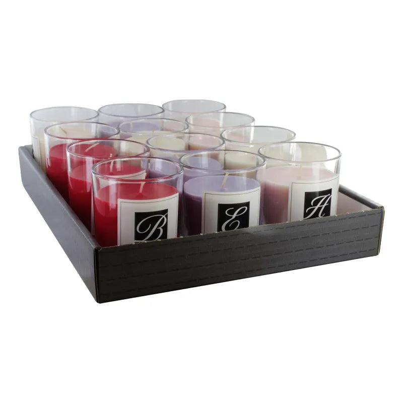 Home Collection Glass Candle Disp X12 (Pack of 12)