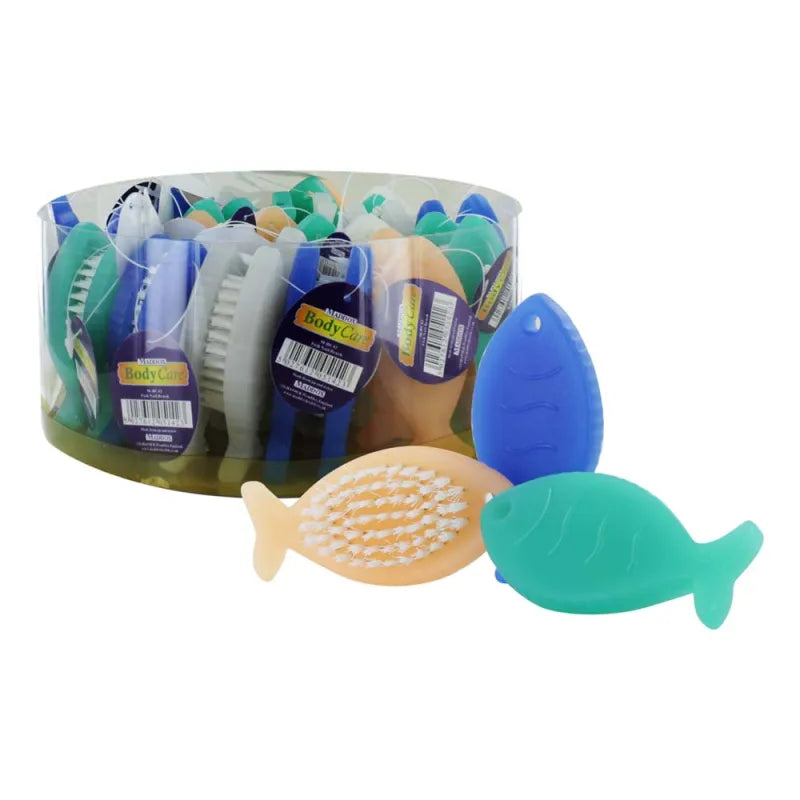 M-Bc42 Frosted Fish Nail Brush X36 (Pack of 36)