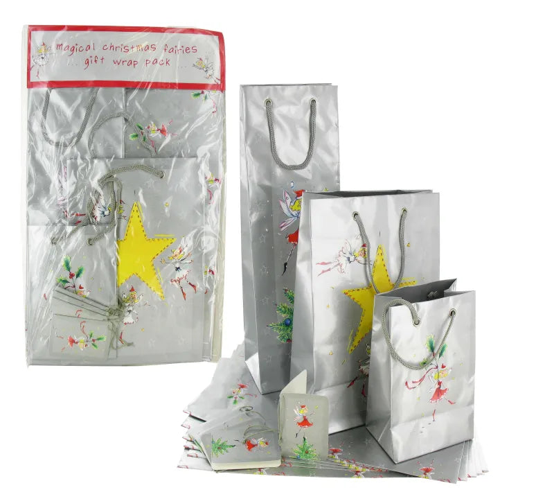 Rfs6409 Fairies Gift Wrap Pack (Pack of 12)