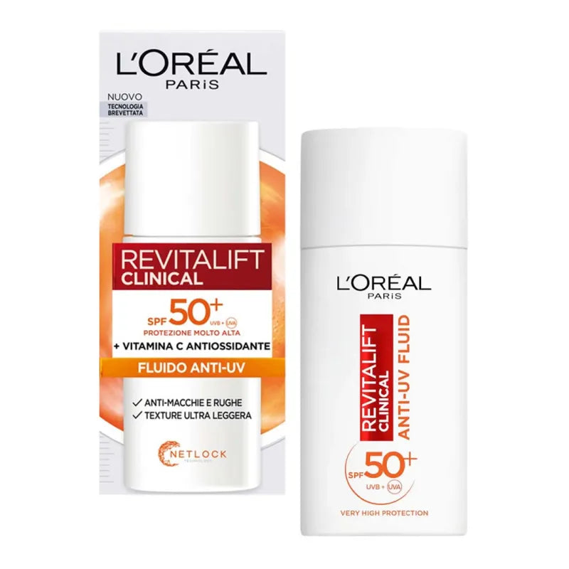 L'Oreal Revitalift Clinical SPF 50+ Invisible Fluid 50ML (Pack of 6)
