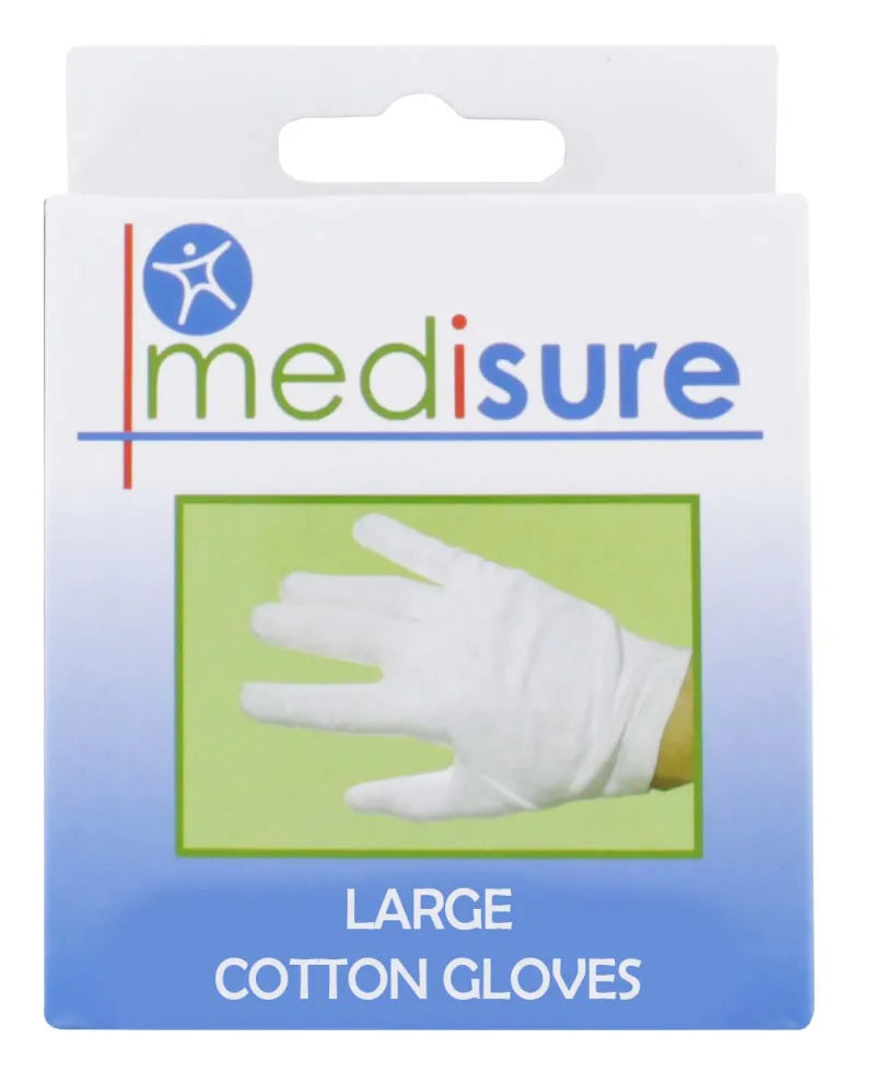 Ms02092 Medisure Cotton Gloves Lge (Pack of 6)