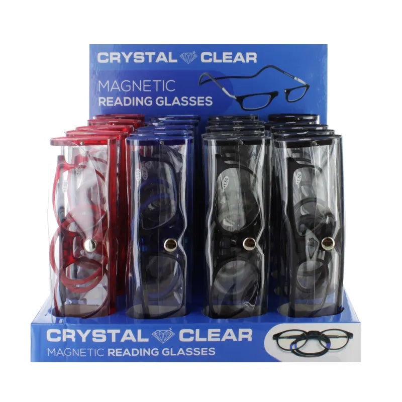 Crystal Clear Magnet Reading Glass Display X20 (Pack of 20)
