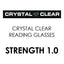 Crystal Clear Reading Glasses Strength 1 (Pack of 6)