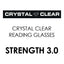 Crystal Clear Reading Glasses Strength 3 (Pack of 6)