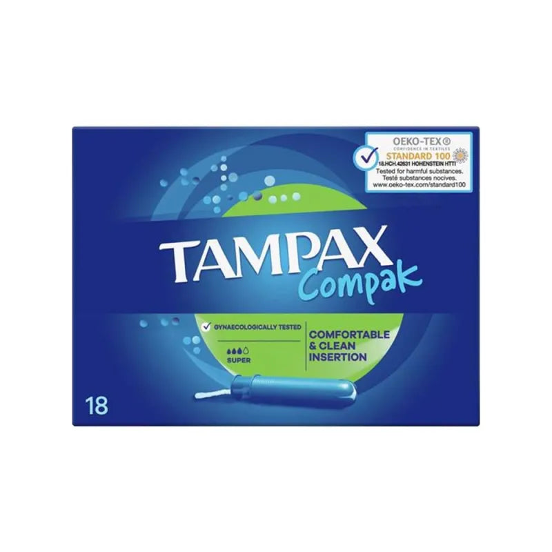 Tampax Compak Super 18S (Pack of 6)