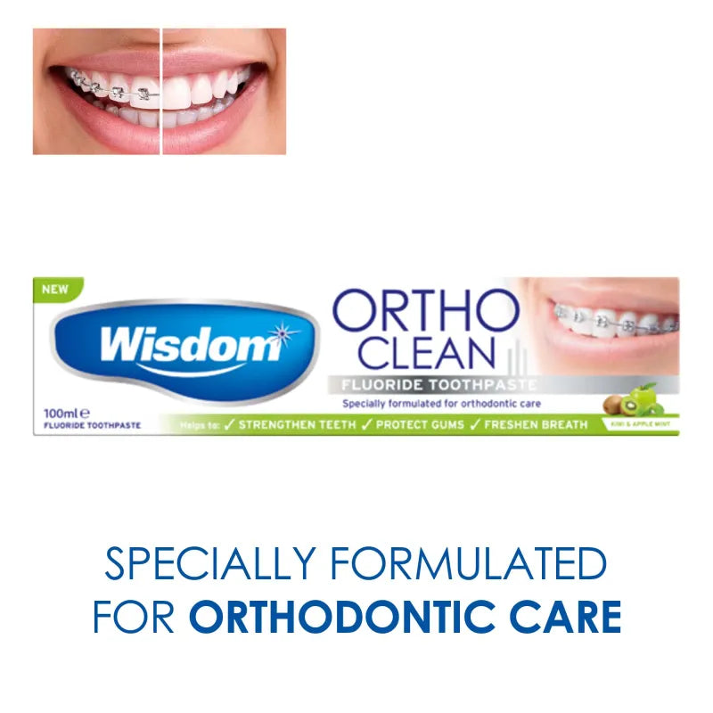 Wisdom Orthodontic Toothpaste 100ML (Pack of 12)
