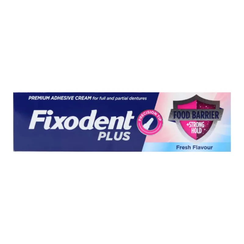 Fixodent Plus Food Barrier Strong Hold Fresh 40G (Pack of 12)