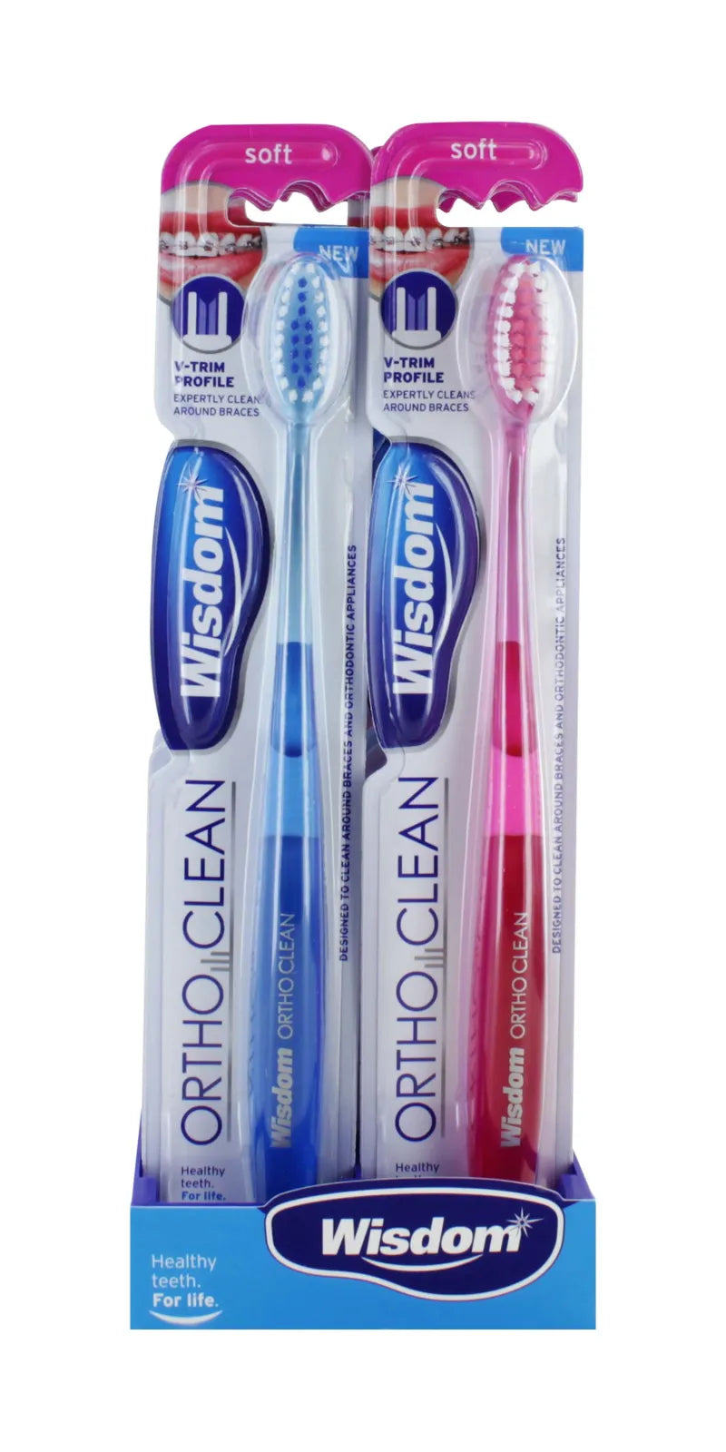 Wisdom Orthodontic Soft Toothbrush X 10 (Pack of 10)
