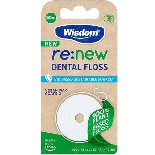 Wisdom Renew Dental Floss 50M (Pack of 6)
