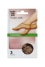 Sophia Kelly 3 Pair Footsies Natural (Pack of 6)
