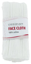 Designer Face Cloth White (Pack of 6)
