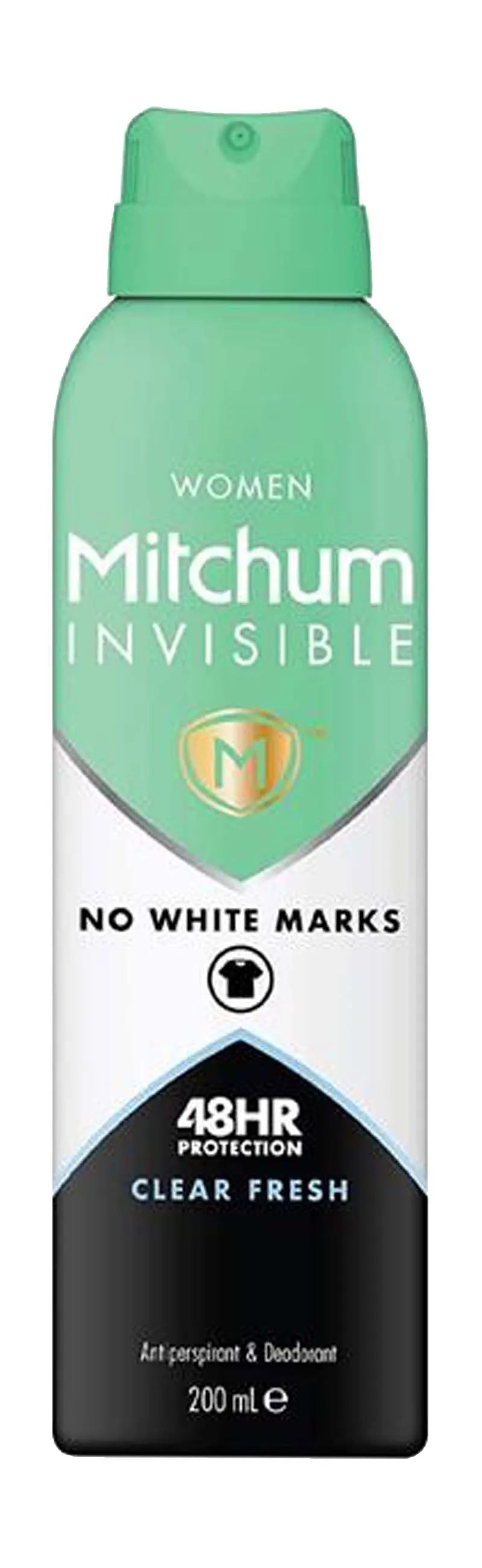 Mitchum Women Deo No White Marks Clear Fresh 200ML (Pack of 6)