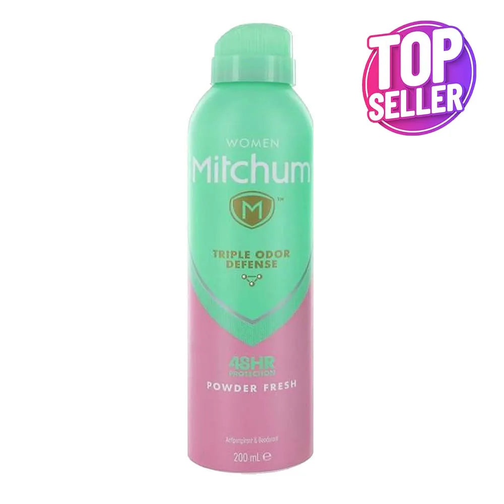 Mitchum Triple Odour Powder Fresh 200ML (Pack of 6)