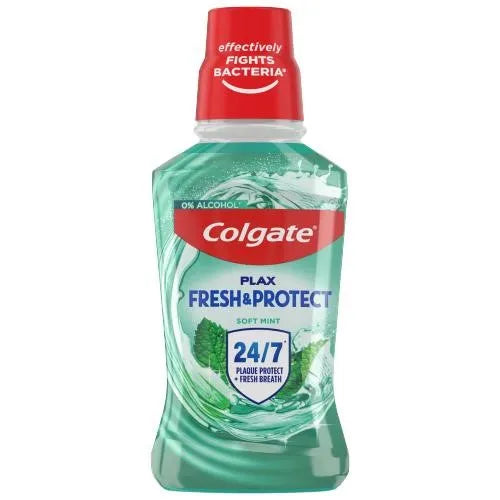 Colgate Plax Soft Mint Green M/Wash 250ML (Pack of 6)