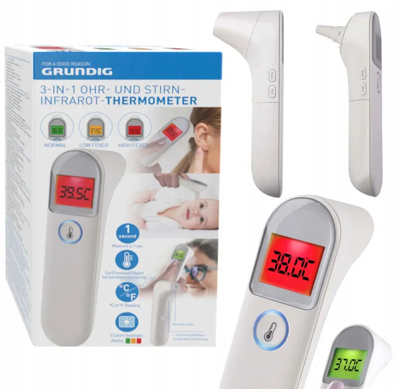 Grundig Non Contact Infrared Thermometer (Pack of 3)