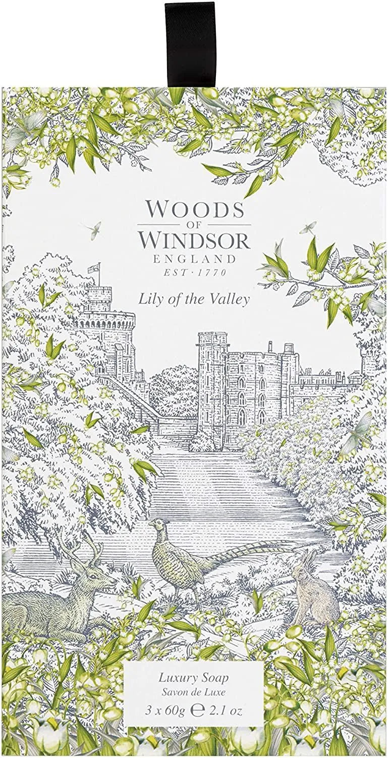 Woods Of Windsor Lily Of Valley 3X 60G Soap (Pack of 3)