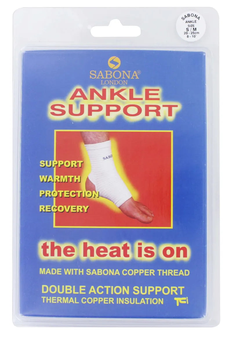 Sabona Copper Ankle Support S/M (Pack of 3)
