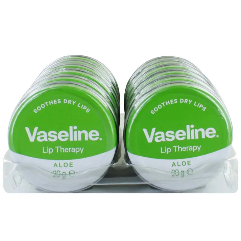 Vaseline Aloe Vera Lip Therapy 20G (Pack of 12)