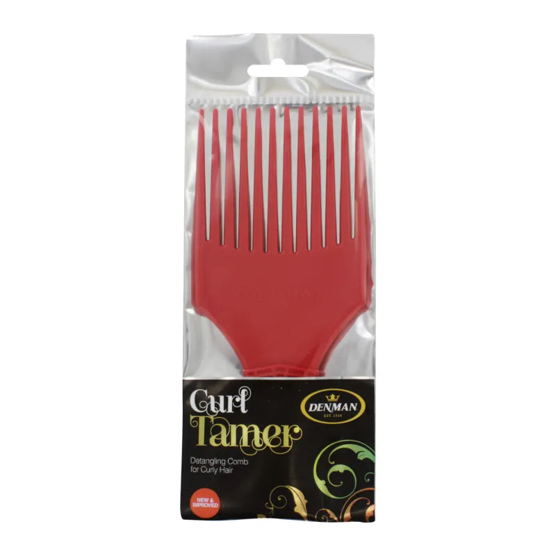 Denman D17 Curl Tamer Comb Red (Pack of 6)
