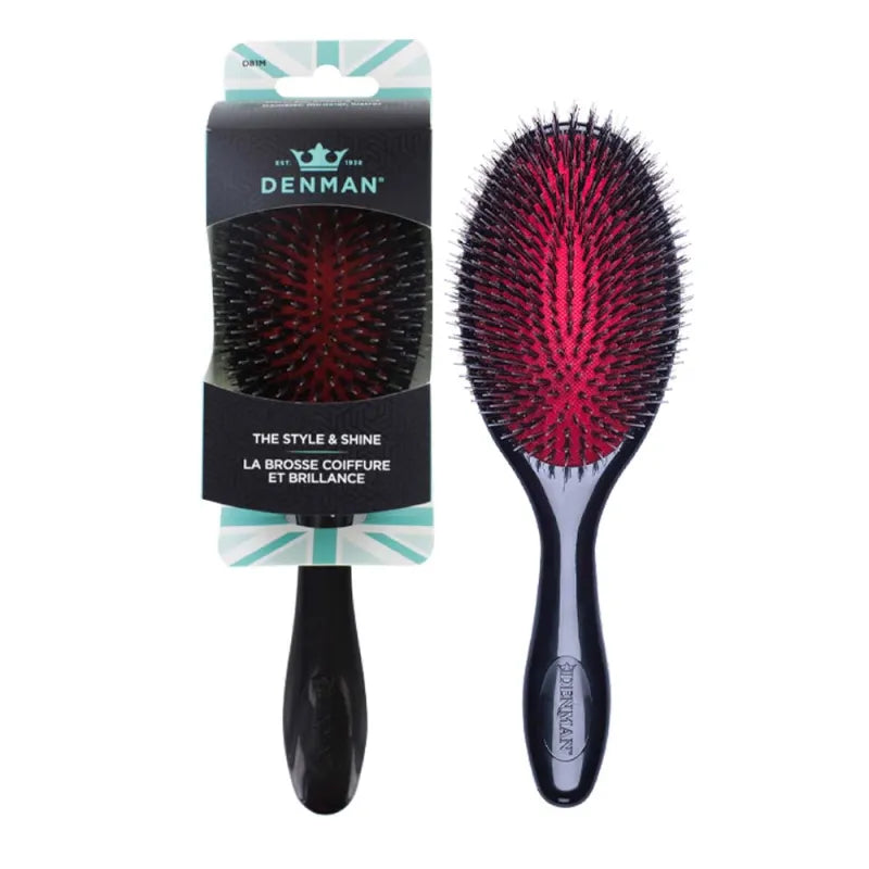 Denman D81M Padded Bristle Brush (Pack of 6)