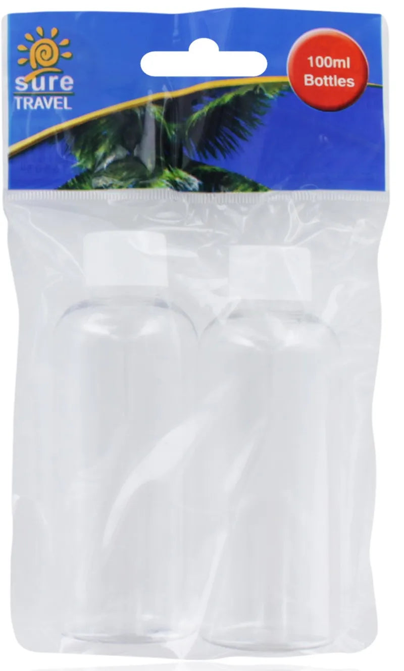 2X Travel Bottles 100ML Tr16303 (Pack of 6)