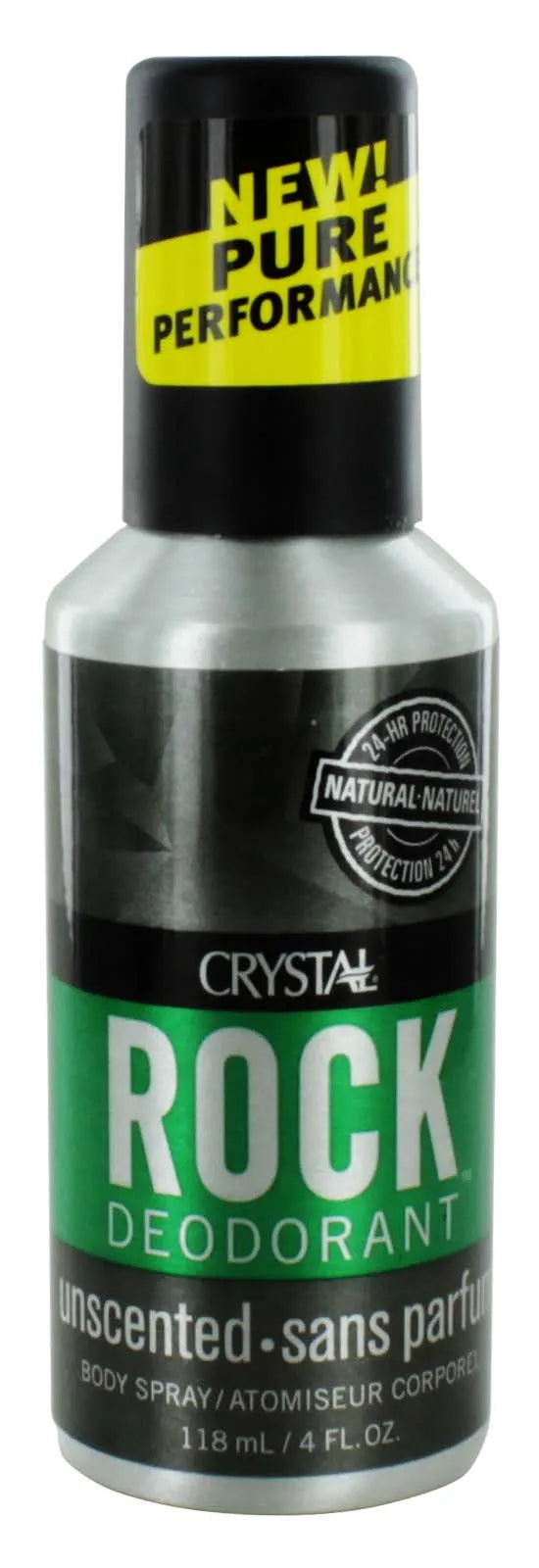 Crystal Rock Deo Spray Unscented 118ML (Pack of 6)