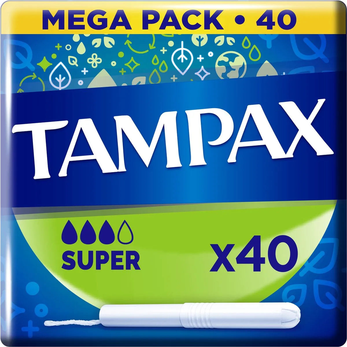 Tampax Super 40 Count – feminine hygiene product