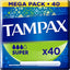 Tampax Super 40 Count – feminine hygiene product