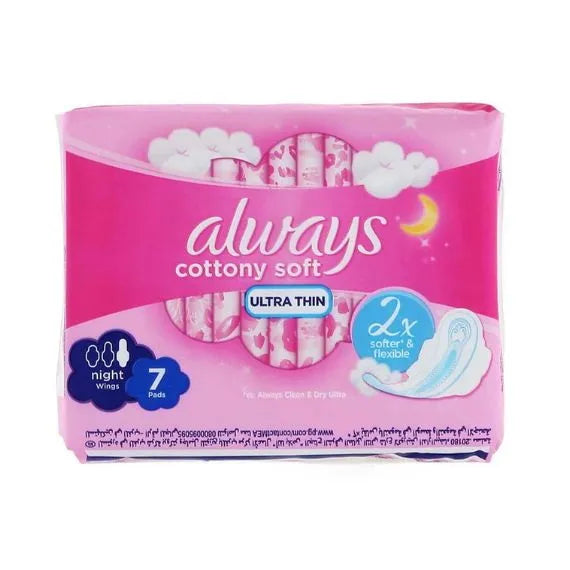 Always 7S Ultra Thin Night With Wings (Pack of 6)