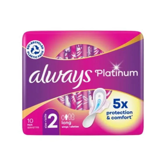 Always Platinum 10S Long Wings (Pack of 6)