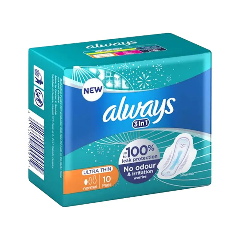 Always Ultra Thin Normal 10'S With Wings (Pack of 6)