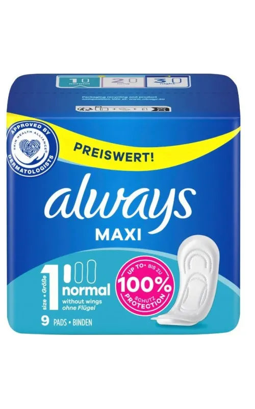 Always Maxi Normal 9S (Pack of 6)