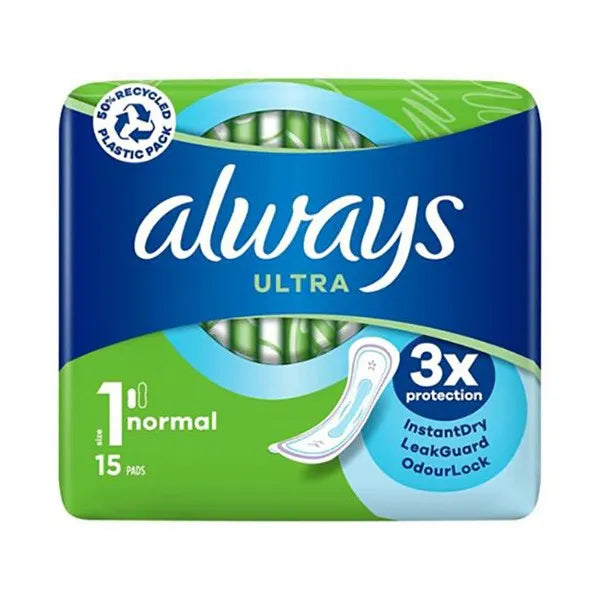 Always Ultra 15S Normal Instant Dry (Pack of 6)