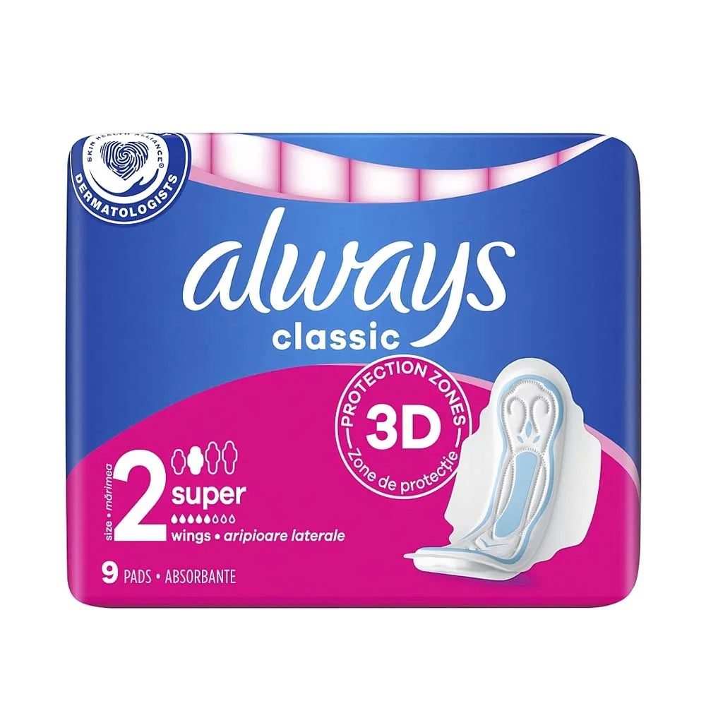 Always Classic Super Wings 9S (Pack of 6)