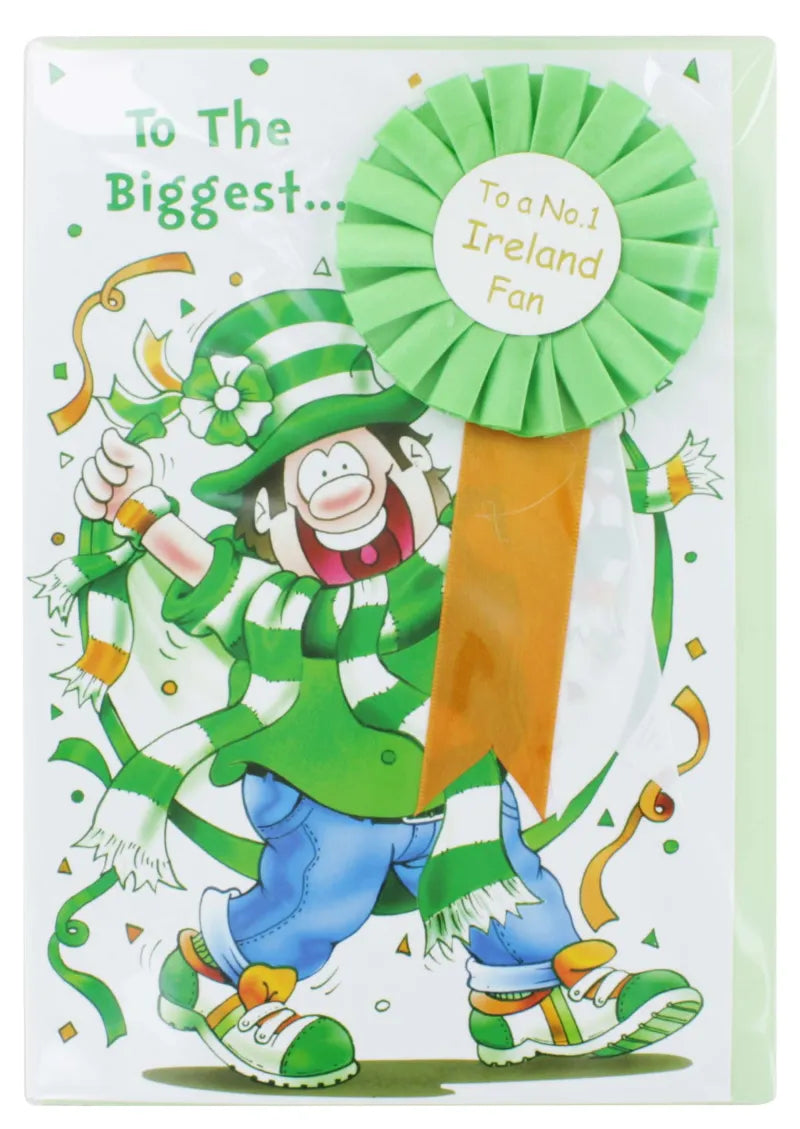 Greeting Card With Rosette Ireland (Pack of 6)