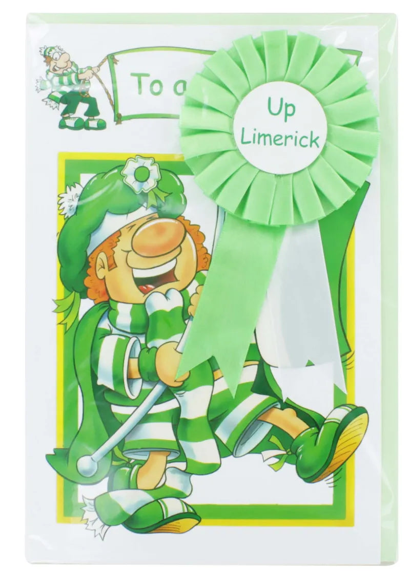 Greeting Card With Rosette Limerick (Pack of 6)