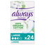 Always 24 Daily Liners Lge Organic (Pack of 6)