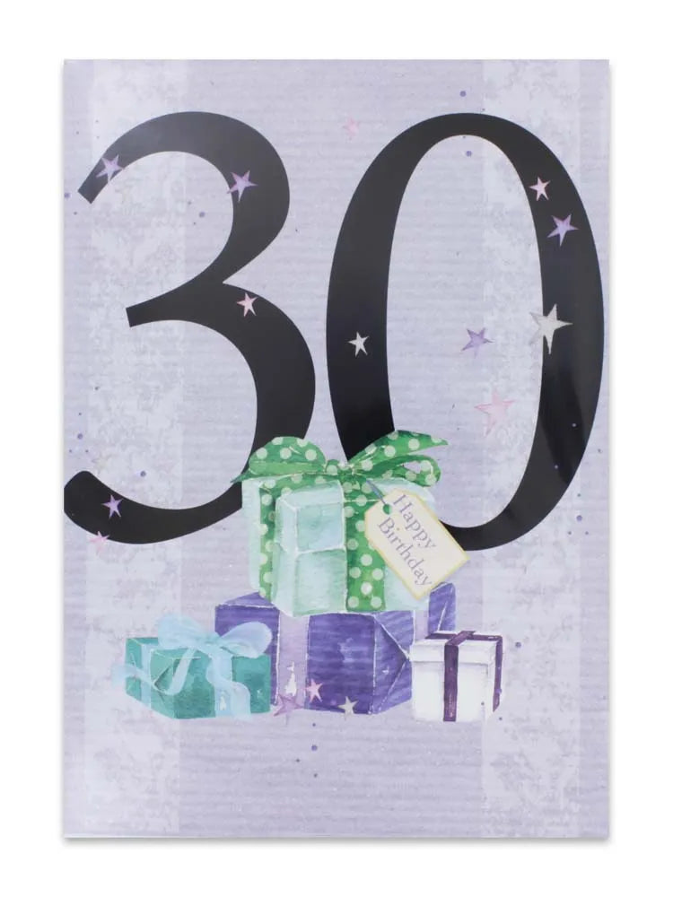 Cards 30Th Birthday (No.52) (Pack of 12)