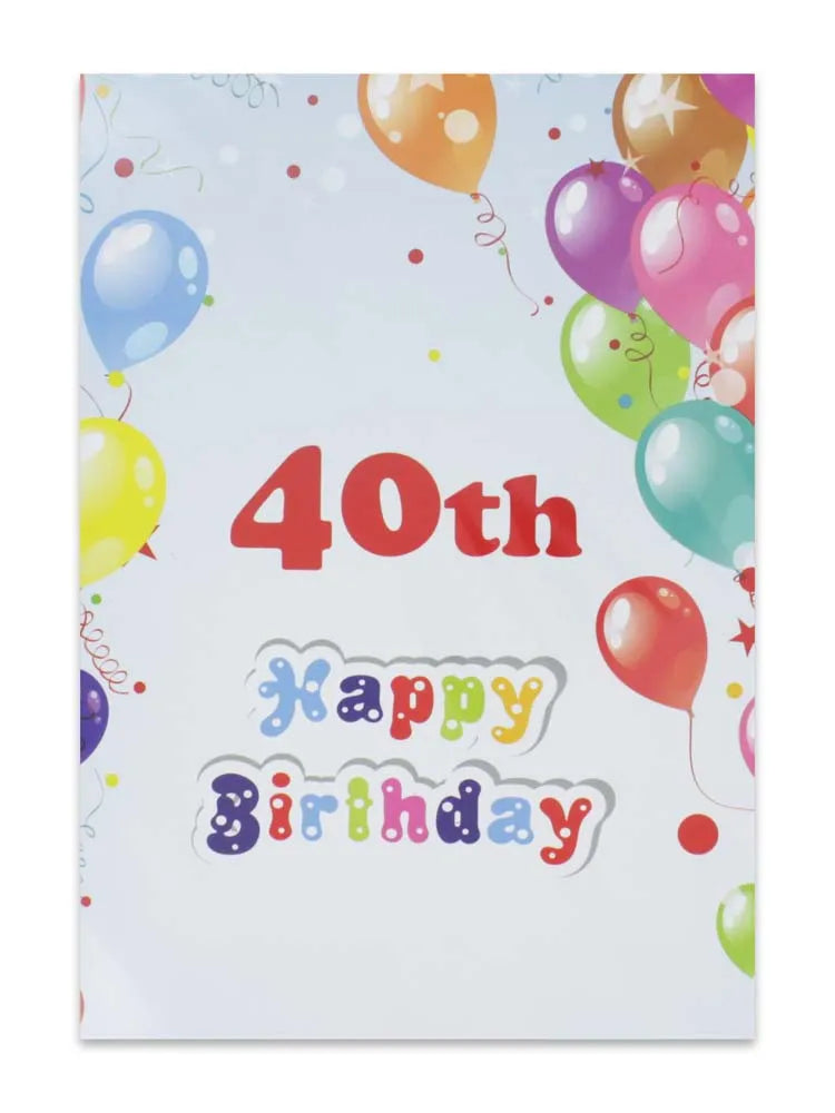 Cards 40Th Birthday (No.53) (Pack of 12)