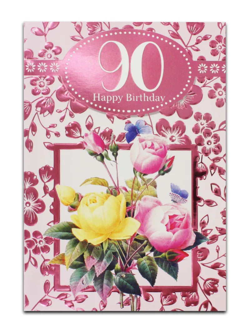Happy Birthday Age 90 (Pack of 12)