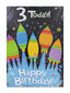 Boy Age 3 Birthday Card (Pack of 12)