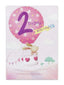 Girl Age 2 Birthday Card (Pack of 12)