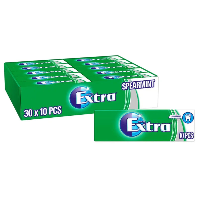 Wrigleys Extra Gum Spearmint Green X 30 (Pack of 30)