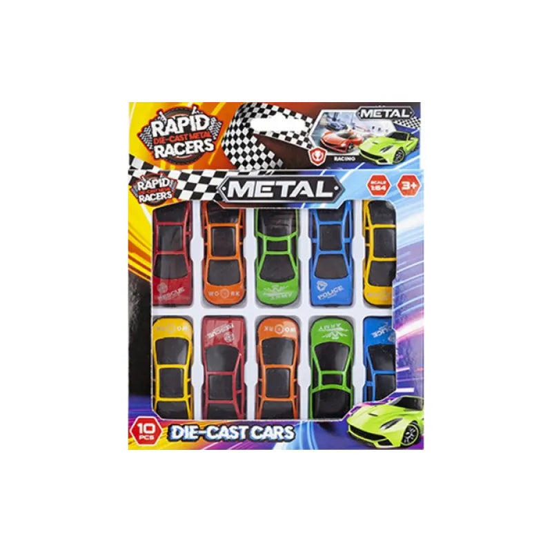 420122 Die Cast 10 Pack Car Set (Pack of 12)