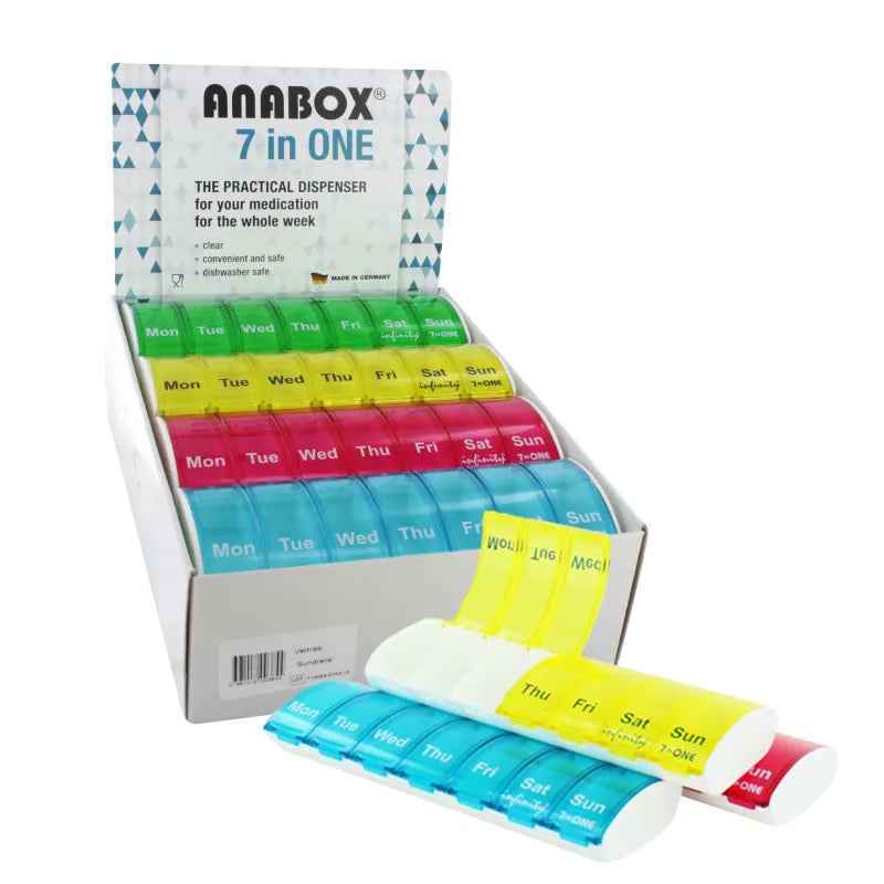 7 In 1 Weekly Pill Box X12 (Pack of 12)