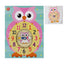 Lp62046 Wood Learning Clock Owl Pink (Pack of 3)