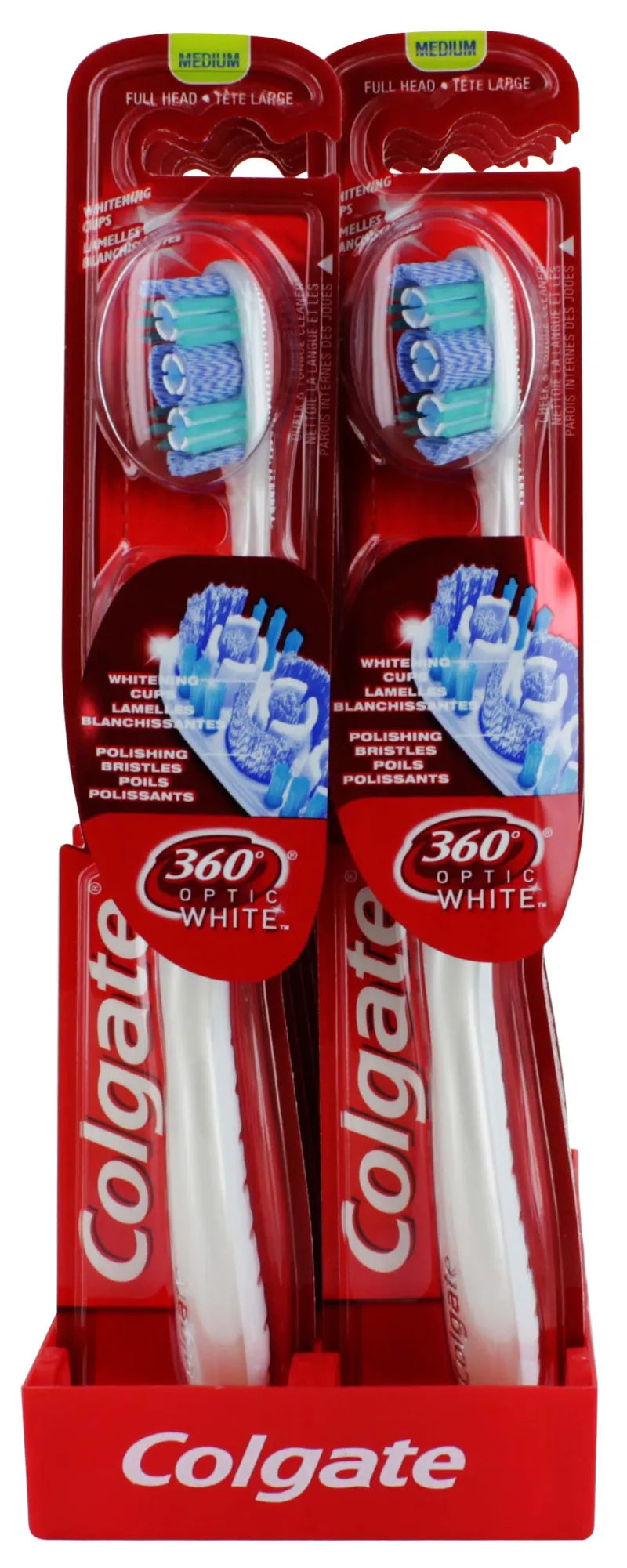 Colgate Optic White 360 Toothbrush X 12 (Pack of 12)