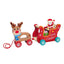 172743 Tooky Toy Wooden Reindeer Cart (Pack of 6)